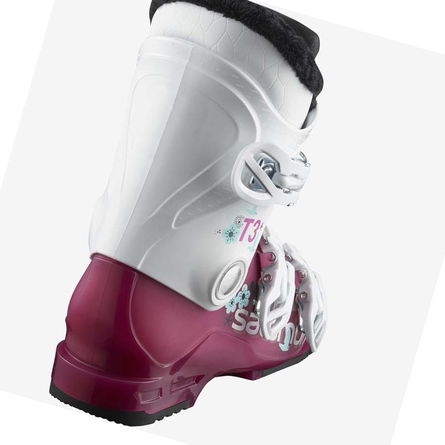 Salomon T3 RT GIRLY Çocuk Kayak Botu Mor Beyaz | TR 2001GSO